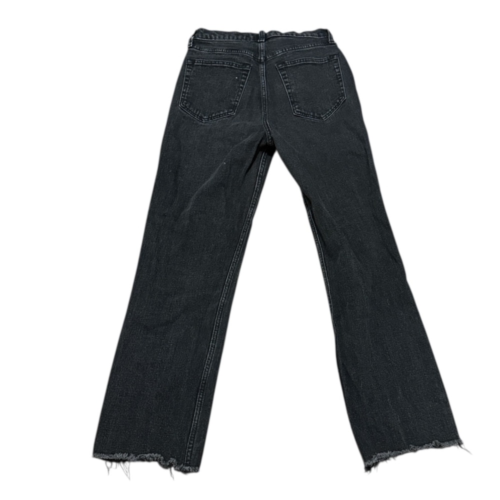 Abercrombie & Fitch Black Ankle Straight Leg Ultra Rose Sz 27 - Picture 2 of 4